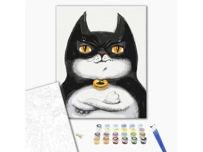 Картина по номерам Котик Бетмэн, Brushme (40х50 см), BS53116