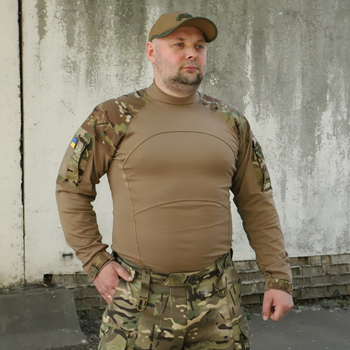 Тактическая рубашка УБАКС MultiCam® Original койот. UBACS с длинным рукавом "Самурай" размер 52 (914)