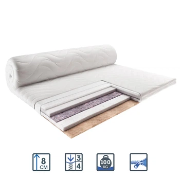 Матрас ортопедический беспружинный USLEEP SLEEPROLL EXTRA LINEN 140x200 см