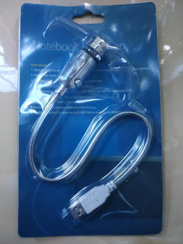 Гнучкий USB вентилятор із кнопкою включення