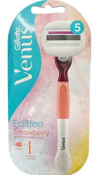 Станок для гоління жіночий (Бритва) Gillette Venus EDITION strawbery + 1 касета