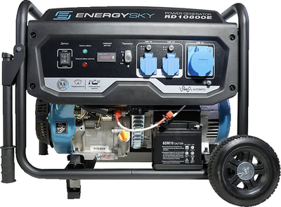 Бензиновий генератор ENERGY SKY RD10800E 8/8.5 кВт електричний пуск AVR