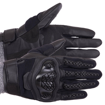 Перчатки тактичні із закритими пальцями Military Rangers BC-9876 колір: Чорний, розмір: XL