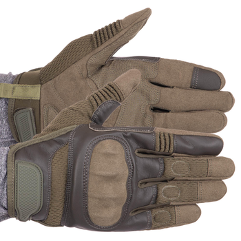 Тактичні рукавички із закритими пальцями Military Rangers BC-9877 Оливковий розмір: L