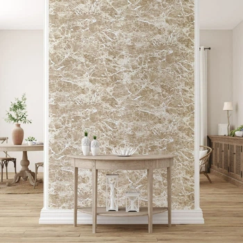 Декоративная ПВХ плита Sticker Wall кремовый мрамор 1,22х2,44мх3мм SW-00001398