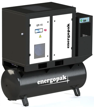 Винтовой компрессор Energopak EP 15/RD-T270 с осушителем и ресивером 270л (1,98 м3/мин, 10 бар, 15 кВт)