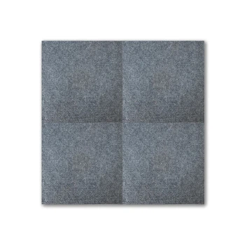 Самоклеящаяся плитка Sticker Wall под ковролин серая 300х300х4мм SW-00001424