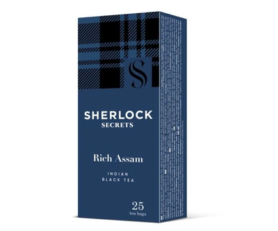 Чай черный индийский 25 пакетиков Rich Assam ТМ Sherlock Secrets