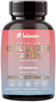 Харчова добавка Intenson Collagen Candy 60 таблеток Полуниця (5905454130479)