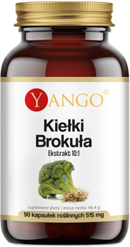 Харчова добавка Yango Broccoli Sprouts 90 капсул Сульфорафан (5904194062996)