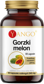 Yango Gorzki Melon 90 kapsułek dla cukrzyków (5904194061098)