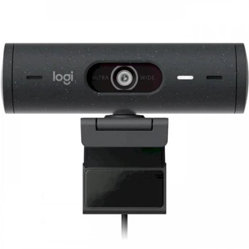 Веб-камера Logitech с разрешением 1920х1080, USB Type-C, сертифицирована для Teams, Meet, Zoom темно-серая