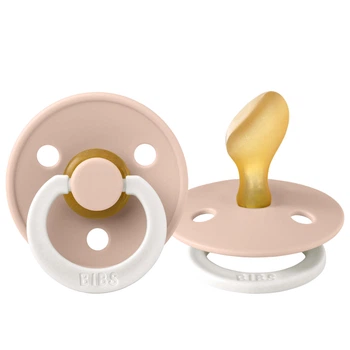 Анатомічна латексна пустушка BIBS Colour Anatomical Blush GLOW 6-18 міс. розмір 2