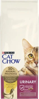 Сухой корм для взрослых кошек Purina Cat Chow Urinary для поддержания здоровья мочевыводящей системы, с курицей 15 кг