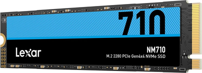 Dysk SSD Lexar NM710 500 GB NVMe M.2 PCIe 4.0 x4 3D NAND (TLC) (LNM710X500G-RNNNG)