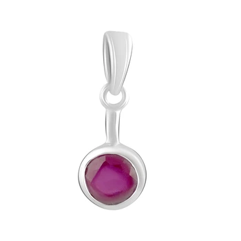 Серебряная подвеска с рубином 1.308ct (2010067)