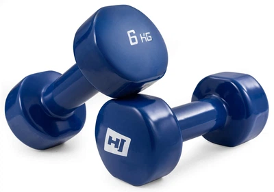 Гантели для фитнеса виниловые круглые Hop-Sport HS-V060DC 2х6кг