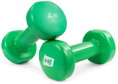 Гантели для фитнеса виниловые круглые Hop-Sport HS-V040DC 2х4кг