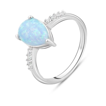 Серебряное кольцо с опалом 0.755ct, вес изделия 2,35 гр (2097792)