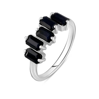 Серебряное кольцо с натуральным сапфиром 2.008ct, вес изделия 2,64 гр (2112716)