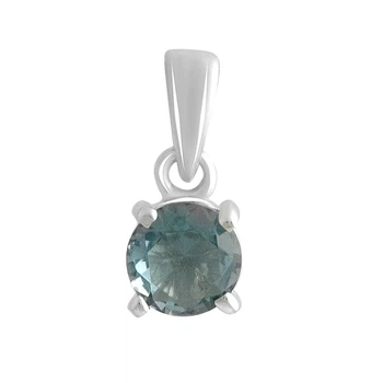 Серебряная подвеска с топазом Лондон Блю 0.35ct (2140252)