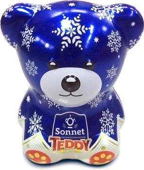 Подарочный набор-копилка Sonnet Teddy Новогодний Синий 25 экспресс-пакетиков (4820082708412)