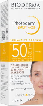 Сонцезахисний крем для обличчя Bioderma Photoderm SPOT-AGE SPF 50+ 40 мл (3701129803738)