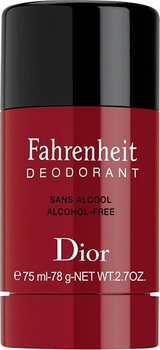 Perfumowany dezodorant w sztyfcie dla mężczyzn Christian Dior Fahrenheit o kwiatowym i drzewnym aromacie 75 ml (3348900600379)