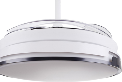 Люстра вентилятор с пультом управления ПУ BRILLE LED BKL-903S/36W 2 WH