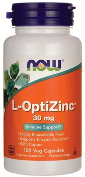 Now Foods L-Optizinc 30mg 100 kapsułek (733739015105)