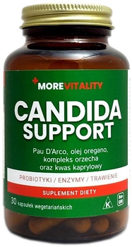 Харчова добавка Candida Support 30 капсул Morevitality (5902115945038)