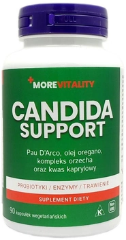 Харчова добавка Candida Support 90 капсул Morevitality (5902115945045)