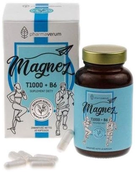 Харчова добавка Pharmaverum Магній Т1000 60 капсул (5903641915038)
