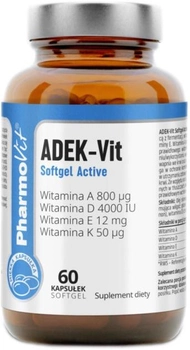 Pharmovit Adek-Vit Softgel Active 60 kapsułek (5902811239967)