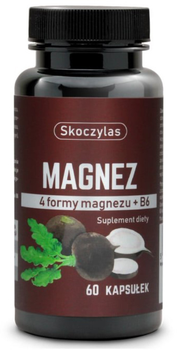 Skoczylas Magnez + B6 Czarna Rzepa 60 kapsułek (5903631208232)