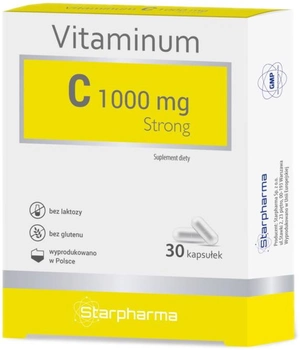 Харчова добавка Starpharma Вітамін С 1000 мг сильний 30 капсул (5906874986950)