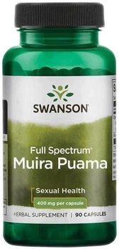 Suplement diety Swanson Fs Muira Puama 400 mg 90 kapsułek (87614111339)