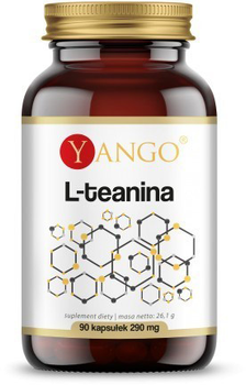 Харчова добавка Yango L-Theanine 290 мг 90 капсул Ускопая (5905279845466)