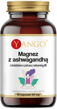 Харчова добавка Yango Magnesium з ашвагандою 90 капсул (5904194062064)