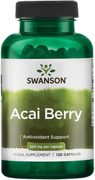 Swanson Acai Berry 500Mg 120 kapsułek (87614110820)