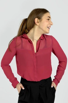 Блузка Bershka 0866/448/601 бордова S