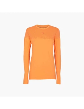 Женская беговая кофта Diadora LS Techfit, XS/S, оранжевая (102.172149_97004_01)