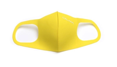 Многоразовая маска защитная Ulka питта желтая