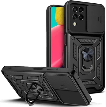 Чехол Hide Shield для Samsung Galaxy M33 / M336 бампер противоударный с подставкой Black