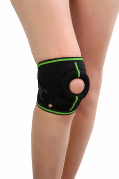 Ортез колінного суглоба для підтримки підколінних сухожиль бандаж на коліно з відкритою колінною чашкою Розмір XL (SMT2111-XL)