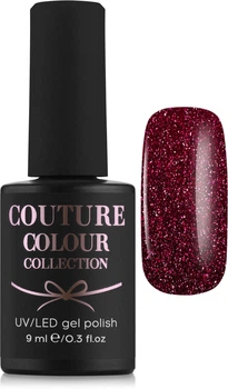 Гель-лак для нігтів Couture Colour 072 - Малинова фуксія з шиммером та блискітками (9 мл) (757274-1311536-2)