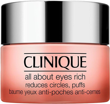 Крем для шкіри навколо очей Clinique All About Eyes Rich зволожувальний від темних кіл та набряків 15 мл (0020714287047)