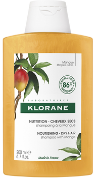 Klorane Odżywczy szampon z olejkiem z mango do włosów suchych 200 ml (3282770140934)