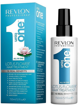 Незмивна спрей-маска Revlon Professional Uniq One Lotus Flower Hair Treatment 150 мл (8432225129877)