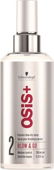 Ekspresowy spray Schwarzkopf Professional Osis Style do prostowania włosów Blow & Go Smooth 200 ml (4045787314090)